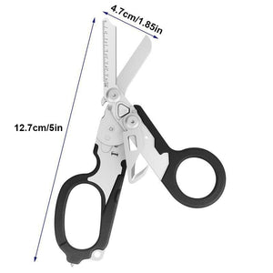 Planet Gates Raptor Emergency Response Shears Multifunctional Outdoor Tools With Glass Breaker Strap Cutter Folding Pliers Safety Hammer