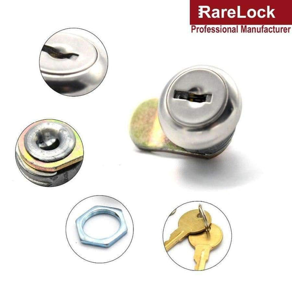 Planet Gates Rarelock Cam Cylinder Lock Stainless Waterproof Mini Security Lock For Mailbox Cabinet Drawer Cupboard Locker Furniture Hardware