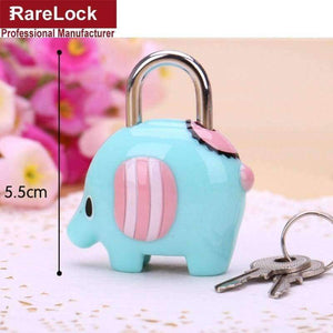 Planet Gates Rarelock Cartoon Colour Brass Padlock with 2 Keys for Drawer Door Jewelry Box Bags Lock DIY Furniture Hardware a