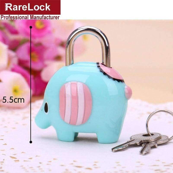 Planet Gates Rarelock Cartoon Colour Brass Padlock with 2 Keys for Drawer Door Jewelry Box Bags Lock DIY Furniture Hardware a