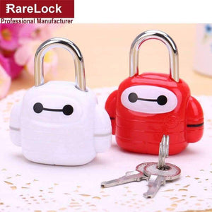 Planet Gates Rarelock Cartoon Colour Brass Padlock with 2 Keys for Drawer Door Jewelry Box Bags Lock DIY Furniture Hardware a