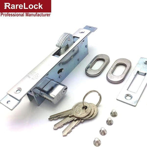 Planet Gates Rarelock Christmas Supplies Sliding Door  Lock with 3 Keys for Bedroom Balcony Bathroom Accessory Home Security Hardware f