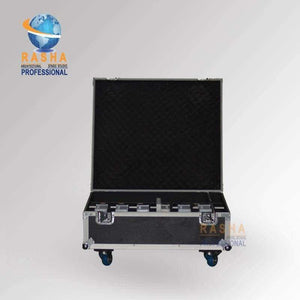 Planet Gates Rasha Hex V9 6X LOT 9pcs*10W 4in1 RGBA/RGBW Battery Powered Wireless LED Flat Par Can,ADJ LED Par Light With Charging Road Case