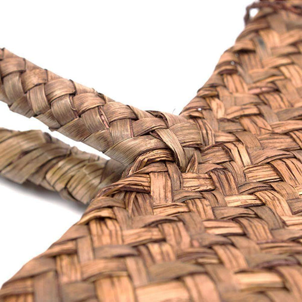 Planet Gates Rattan Straw Bag Flower Basket Storage Tote Female Bags Travel Handbag Shopping Braided Hand Bag For Women Girl