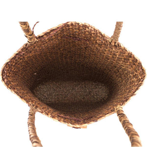 Planet Gates Rattan Straw Bag Flower Basket Storage Tote Female Bags Travel Handbag Shopping Braided Hand Bag For Women Girl