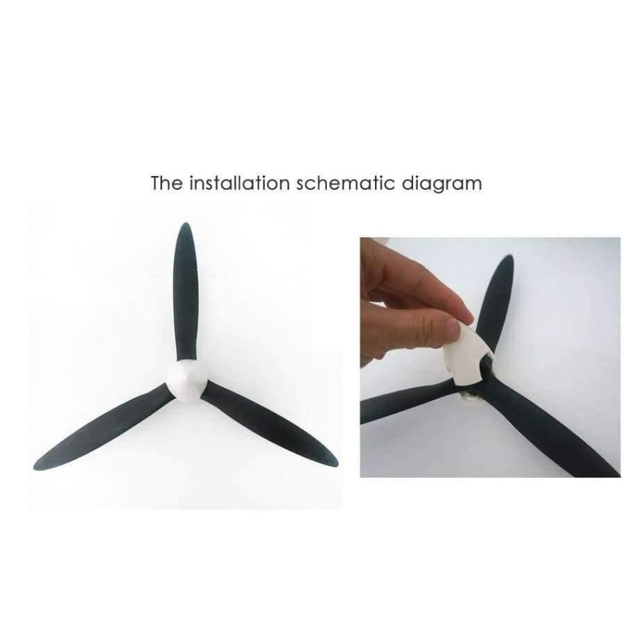 Planet Gates RC Cessna 182 1410MM 11*9 3 blade plastic propeller for cessna airplane 1410mm wingspan remote control fixed wing plane