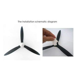 Planet Gates RC Cessna 182 1410MM 11*9 3 blade plastic propeller for cessna airplane 1410mm wingspan remote control fixed wing plane