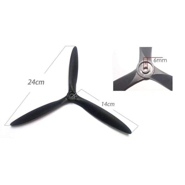 Planet Gates RC Cessna 182 1410MM 11*9 3 blade plastic propeller for cessna airplane 1410mm wingspan remote control fixed wing plane
