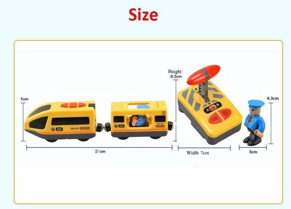 Planet Gates RC Electric Train Set With Carriage Sound and Light Express Truck FIT Wooden Track Children Electric Toy Kids Toys