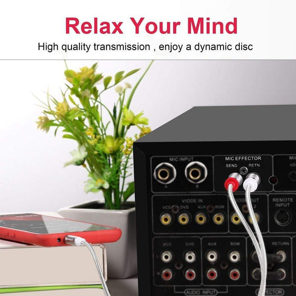 Planet Gates RCA Cable Jack 3.5 to 2 RCA Cable 3.5mm Jack to 2RCA Male Splitter Aux Cable 1M 2M 3M 5M for HDTV PC Amplifiers DVD Speaker Wire