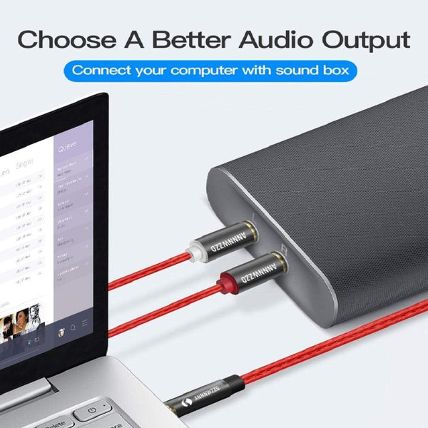 Planet Gates RCA Cable Jack 3.5 to 2 RCA Cable 3.5mm Jack to 2RCA Male Splitter Aux Cable 1M 2M 3M 5M for HDTV PC Amplifiers DVD Speaker Wire