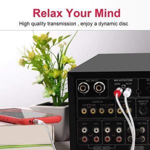 Planet Gates RCA Cable Jack 3.5 to 2 RCA Cable 3.5mm Jack to 2RCA Male Splitter Aux Cable 1M 2M 3M 5M for HDTV PC Amplifiers DVD Speaker Wire