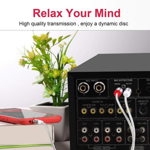 Planet Gates RCA Cable Jack 3.5 to 2 RCA Cable 3.5mm Jack to 2RCA Male Splitter Aux Cable 1M 2M 3M 5M for HDTV PC Amplifiers DVD Speaker Wire