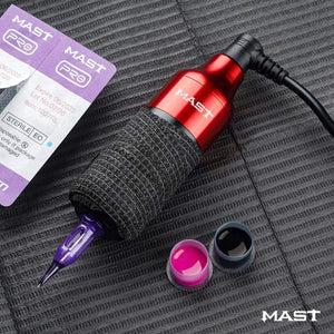 Planet Gates RCA Cord Rotary Pmu Permanent Makeup Pen Mast Rotary Tattoo Machine Kit with Wireless Battery Power Pro Cartridge Needles Set