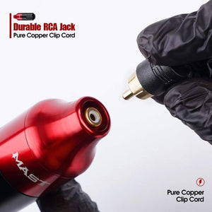 Planet Gates RCA Cord Rotary Pmu Permanent Makeup Pen Mast Rotary Tattoo Machine Kit with Wireless Battery Power Pro Cartridge Needles Set