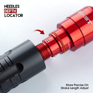 Planet Gates RCA Cord Rotary Pmu Permanent Makeup Pen Mast Rotary Tattoo Machine Kit with Wireless Battery Power Pro Cartridge Needles Set