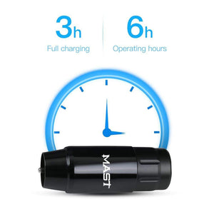 Planet Gates RCA Cord Rotary Pmu Permanent Makeup Pen Mast Rotary Tattoo Machine Kit with Wireless Battery Power Pro Cartridge Needles Set