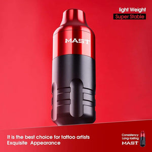 Planet Gates RCA Cord Rotary Pmu Permanent Makeup Pen Mast Rotary Tattoo Machine Kit with Wireless Battery Power Pro Cartridge Needles Set