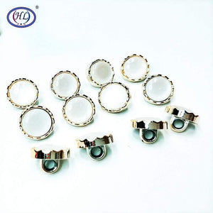 Planet Gates Real Botones Scrapbooking HL 30/50/150pcs 12mm New Plating Buttons With Stone Shank Diy Apparel Sewing Accessories Shirt
