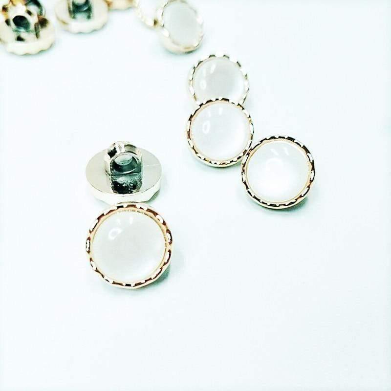 Planet Gates Real Botones Scrapbooking HL 30/50/150pcs 12mm New Plating Buttons With Stone Shank Diy Apparel Sewing Accessories Shirt