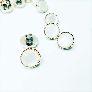 Planet Gates Real Botones Scrapbooking HL 30/50/150pcs 12mm New Plating Buttons With Stone Shank Diy Apparel Sewing Accessories Shirt