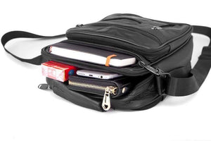 Planet Gates Real Cowhide Leather Men Handbags Black Male Messenger Bags Men's Small Strap Adjustable Briefcase Man Crossbody Bags