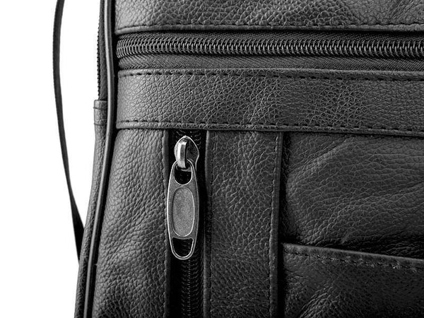 Planet Gates Real Cowhide Leather Men Handbags Black Male Messenger Bags Men's Small Strap Adjustable Briefcase Man Crossbody Bags