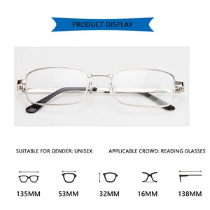 Planet Gates Real Glass Lens Reading Glasses Men Women Square Full Frame Presbyopic Glasses Anti-Scratch Diopter Eyewear +1.5 2.0 2.5