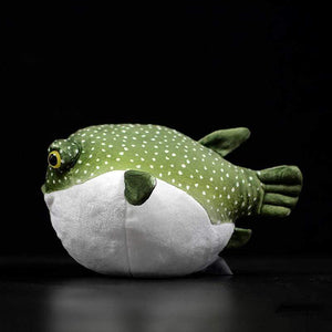 Planet Gates Real Life Pufferfish Plush Toy Lifelike Sea Animals Puffers Stuffed Toys Soft Aquarium Fish Dolls Gifts For Kids