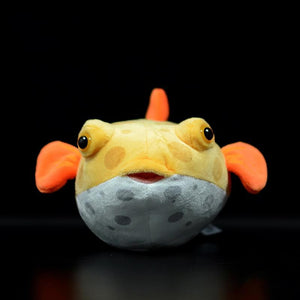 Planet Gates Real Life Pufferfish Plush Toy Lifelike Sea Animals Puffers Stuffed Toys Soft Aquarium Fish Dolls Gifts For Kids