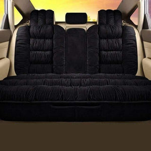 Planet Gates Rear Seat Black / Russian Federation Automobiles Seat Cover Plush Car Seat Covers Interior Seat Cushion Warm Universal For Winter Protector Carpet Mats Accessories