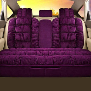 Planet Gates Rear Seat Purple / Russian Federation Automobiles Seat Cover Plush Car Seat Covers Interior Seat Cushion Warm Universal For Winter Protector Carpet Mats Accessories