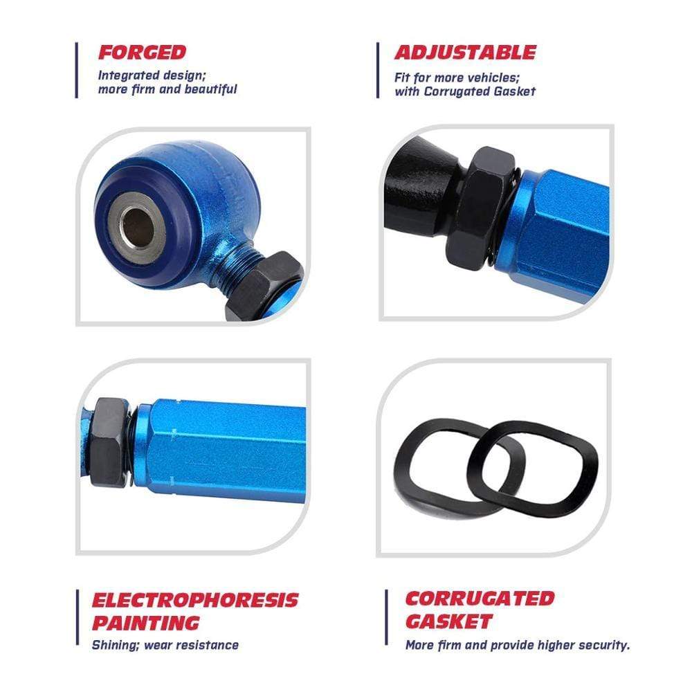 Planet Gates Rear Upper Adjustable Ball Joint Camber Kit Suspension Control Arms For Honda Acura MDX/Pilot/ZDX 2007-2013