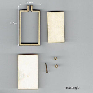 Planet Gates rectangle Art Works Sewing Cross Stitch Bag Clothes Earring Embroidery Frame Embroidery Hoop Ring 15 Types DIY Crafts Tool