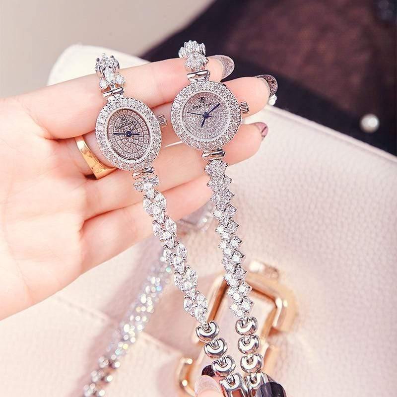 Planet Gates Rectangle Women's Watch Japan Quartz Fashion Luxury Jewelry Hours Bracelet Rhinestone Girl's Birthday Gift Royal Crown Box