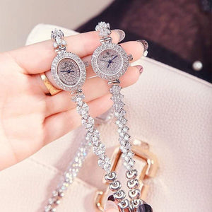 Planet Gates Rectangle Women's Watch Japan Quartz Fashion Luxury Jewelry Hours Bracelet Rhinestone Girl's Birthday Gift Royal Crown Box