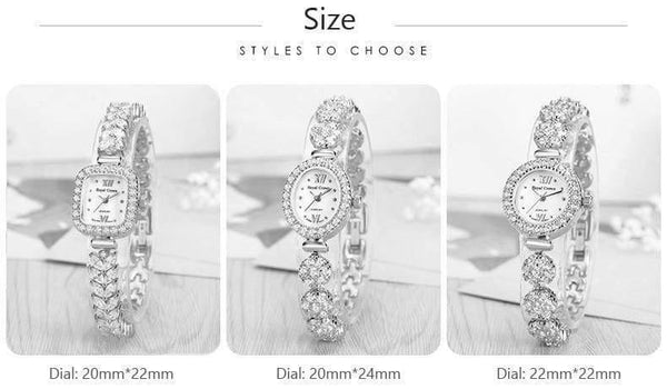 Planet Gates Rectangle Women's Watch Japan Quartz Fashion Luxury Jewelry Hours Bracelet Rhinestone Girl's Birthday Gift Royal Crown Box