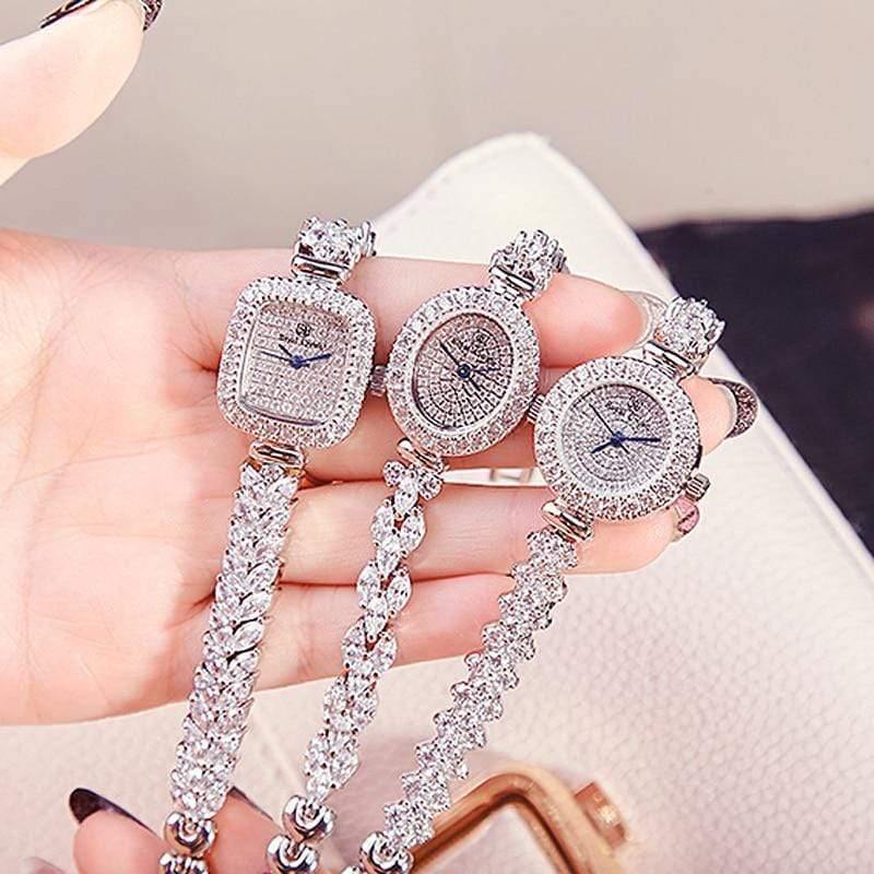 Planet Gates Rectangle Women's Watch Japan Quartz Fashion Luxury Jewelry Hours Bracelet Rhinestone Girl's Birthday Gift Royal Crown Box