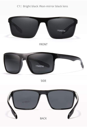 Planet Gates Rectangular Ultra Light TR90 Sunglasses Men Polarized TAC 1.1mm Thickness Lens Driving Sun Glasses Women Sports Cat.3