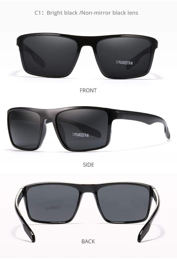 Planet Gates Rectangular Ultra Light TR90 Sunglasses Men Polarized TAC 1.1mm Thickness Lens Driving Sun Glasses Women Sports Cat.3