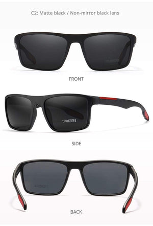 Planet Gates Rectangular Ultra Light TR90 Sunglasses Men Polarized TAC 1.1mm Thickness Lens Driving Sun Glasses Women Sports Cat.3
