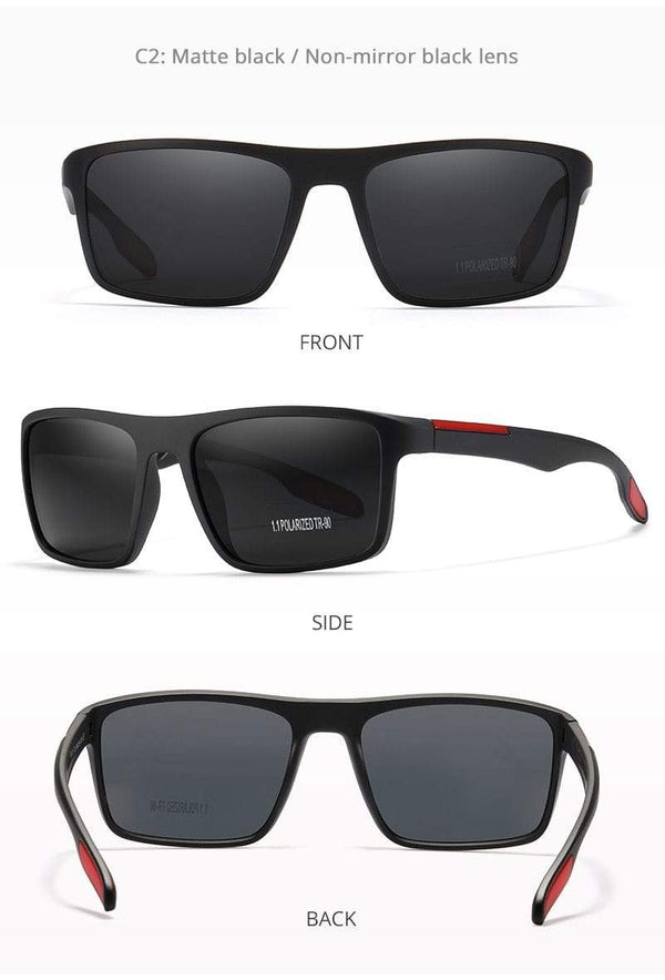 Planet Gates Rectangular Ultra Light TR90 Sunglasses Men Polarized TAC 1.1mm Thickness Lens Driving Sun Glasses Women Sports Cat.3