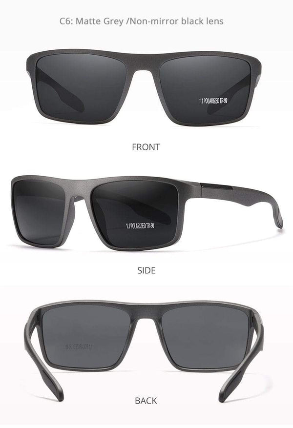 Planet Gates Rectangular Ultra Light TR90 Sunglasses Men Polarized TAC 1.1mm Thickness Lens Driving Sun Glasses Women Sports Cat.3