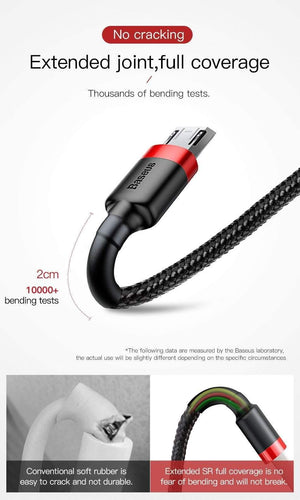 Planet Gates Red / 0.5m Baseus 1m 2m Micro USB Cable for Xiaomi Redmi Note 5 Pro 4 Reversible Micro USB Charger Data Cable for Samsung S7 Mobile Phone