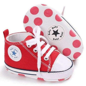 Planet Gates red / 0-6 Months Newborn Sneakers Baby girls Boys Lace-up Canvas Shoes Active All Star Zapatos Bebe Toddler Shoes Infantil Sapatos