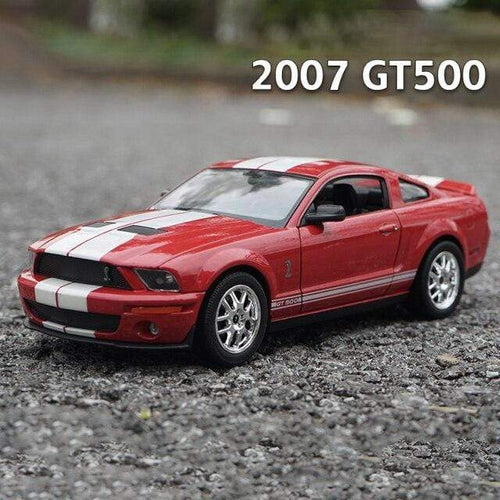 Planet Gates Red 1:24 Ford Mustang Shelby GT500 Cobra 2007 High Simulation Car Model Alloy Kid Toy Car Collect Children's Gifts
