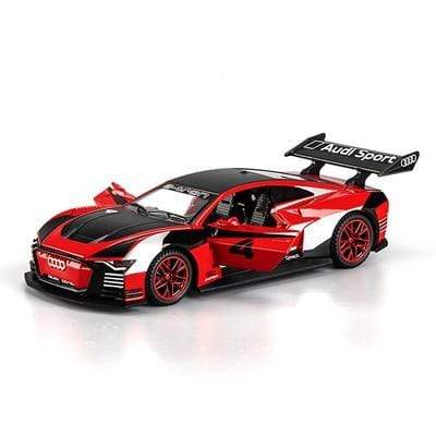 Planet Gates Red 1:32 Audi GT Le Mans Sports Racing Car Alloy Car Diecasts & Toy Vehicles Metal Toy Car Model High Simulation Collection Kids Toy