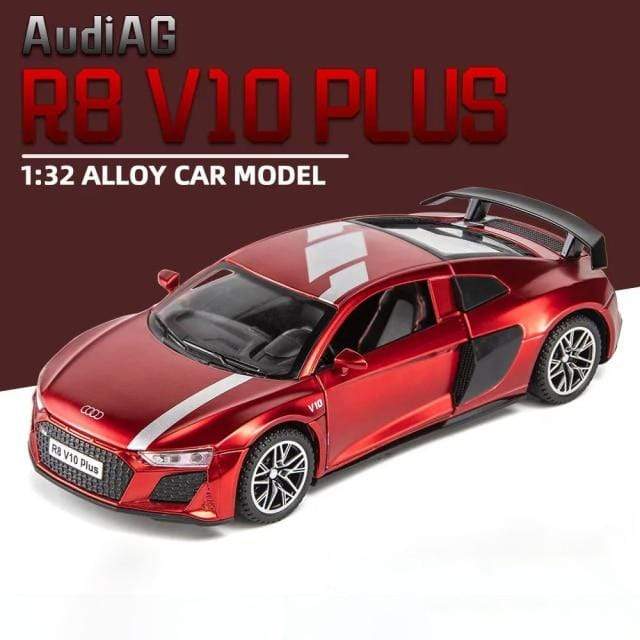 Planet Gates 1:32 Audi R8 V10 Plus Supercar Alloy Car Diecasts & Toy Vehicles Sound and light Car Model Collection Car Toys For Children