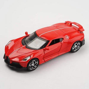 Planet Gates Red 1:32 Bugatti Lavoiturenoire Alloy Sports Car Model Diecasts & Toy Vehicles Metal Car Model Simulation Sound Light Childrens Gift