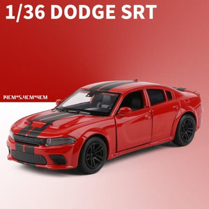 Planet Gates Red 1:36 Dodge Charger SRT Hellcat Simulation Car of Model Alloy Toy Car Muscle Vehicle Children Classic Metal Cars Birthday Gifts